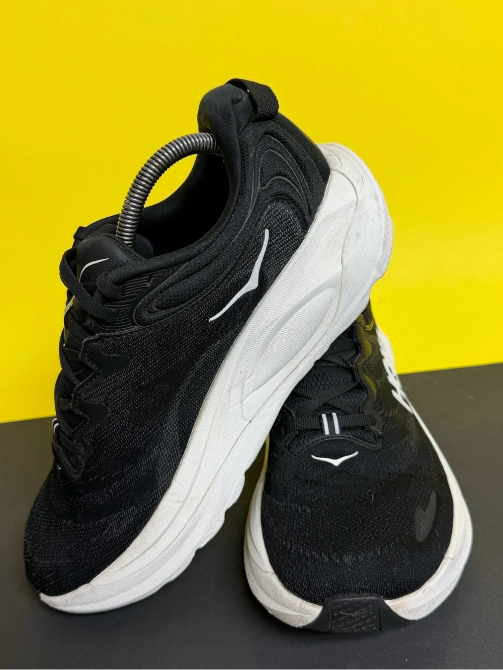 Hoka One One Gaviota 6 Women’s Size 9.5D WIDE Black White Running Shoes